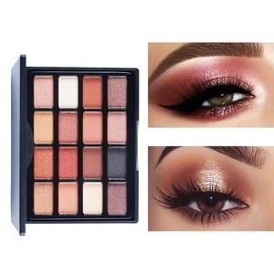 Popfeel 16 Colors Eye Shadow Mini Travel Cosmetic Matte Shimmer Palette NIP